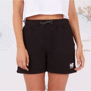 SALTY CREW ALPHA WOMEN'S SWEAT SHORTS BLACK